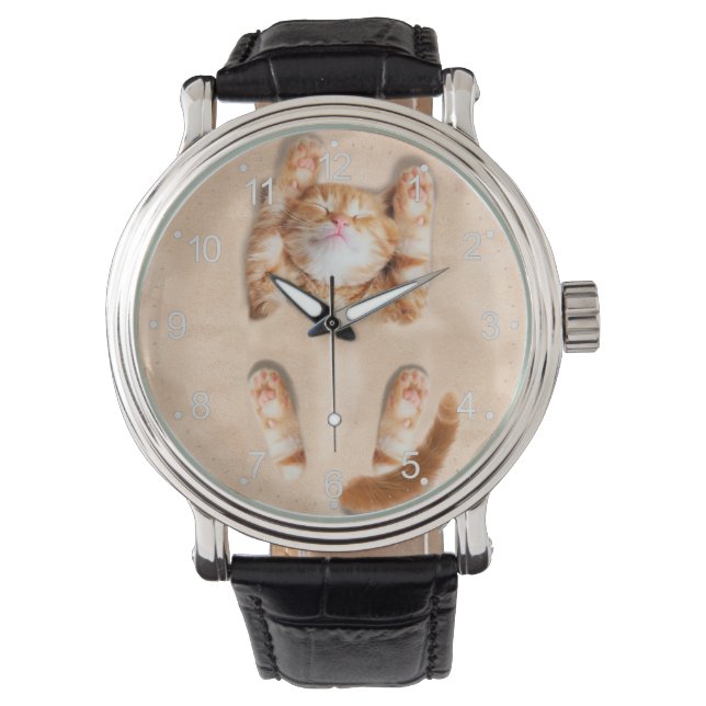 Cat buried in the sand watch (Front)