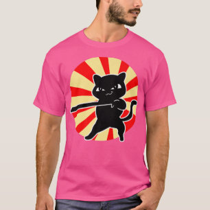 Cat Bushido Ronin Japanese Samurai  (2) T-Shirt