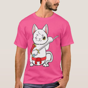Cat Bushido Ronin Japanese Samurai Premium T-Shirt