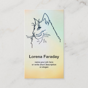 cat business card