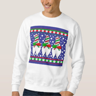Cat Butt Christmas Green Sweatshirt