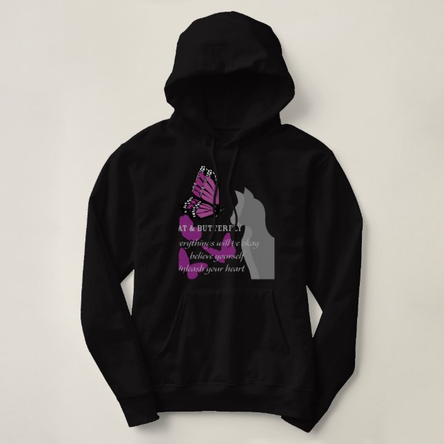 cat&butterfly hoodie (Design Front)