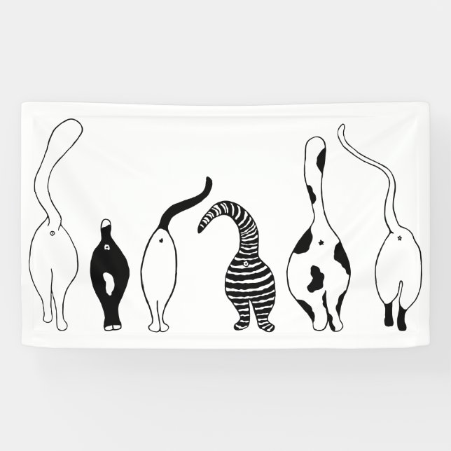 Cat Butts Banner (Horizontal)