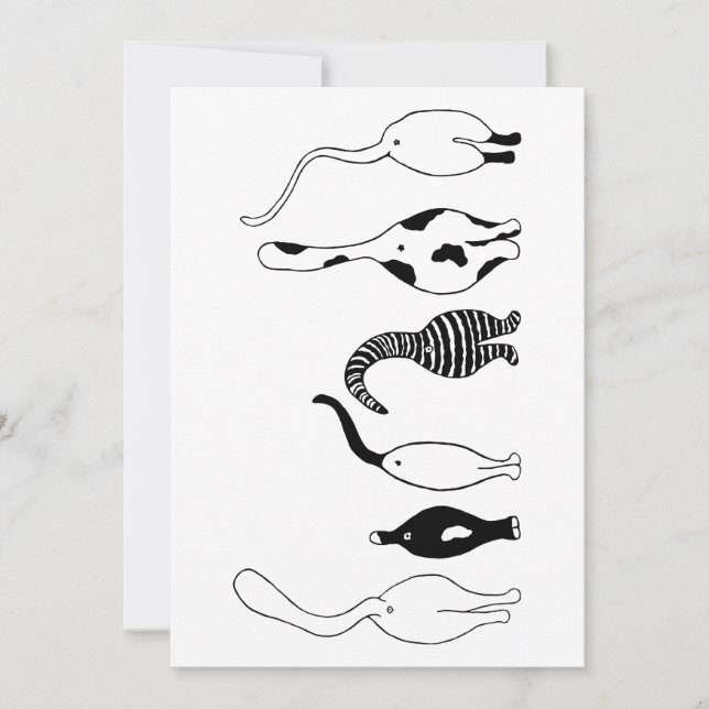 Cat Butts Holiday Card (Front)