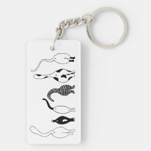 Cat Butts Key Ring