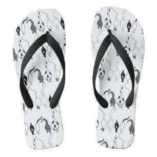 Cat Butts Pattern Jandals