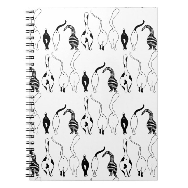 Cat Butts Pattern Notebook (Front)