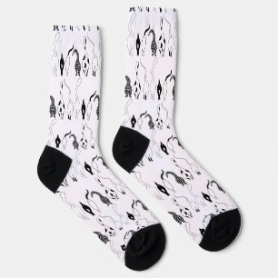 Cat Butts Pattern Socks