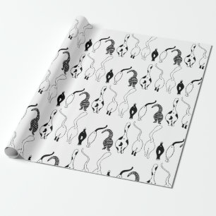 Cat Butts Pattern Wrapping Paper