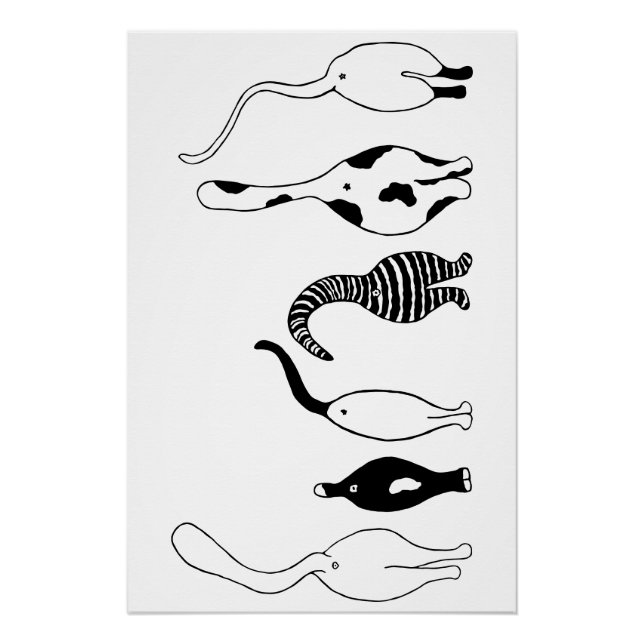 Cat Butts Poster (Front)