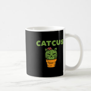 Cat Cactus Cute Succulent Plant Kitten Women Girls Coffee Mug
