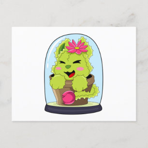 Cat Cactus Postcard