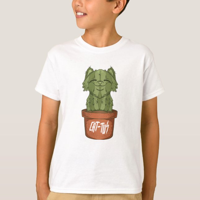 Cat Cactus T-Shirt (Front)