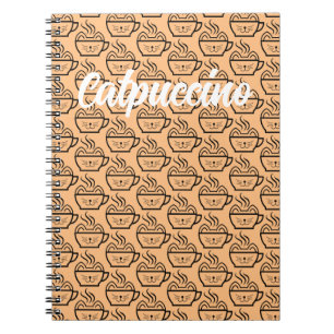 Cat Cafe pattern Notebook