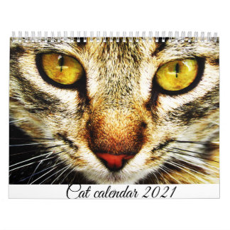 Cat calendar for 2021