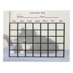 Cat Calendar Pad