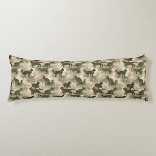 Cat Camouflage Bouquet Beach House Decor Western D Body Cushion