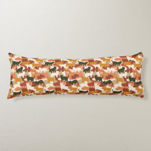 Cat Camouflage Floral Apartment Decor Luxury Pregn Body Cushion