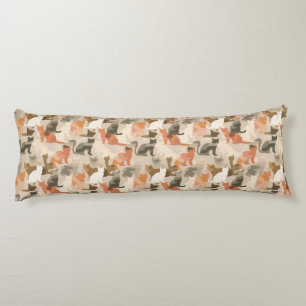 Cat Camouflage Flower Beach House Decor Unique Bed Body Cushion