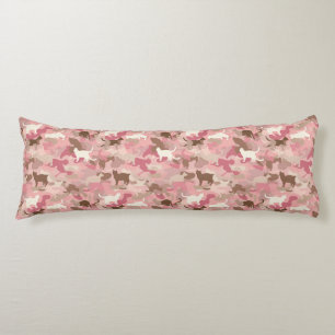 Cat Camouflage Nature Rustic Decor Garden Inspired Body Cushion