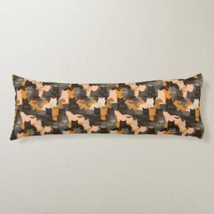 Cat Camouflage Print Room Decor Cottagecore Floor Body Cushion
