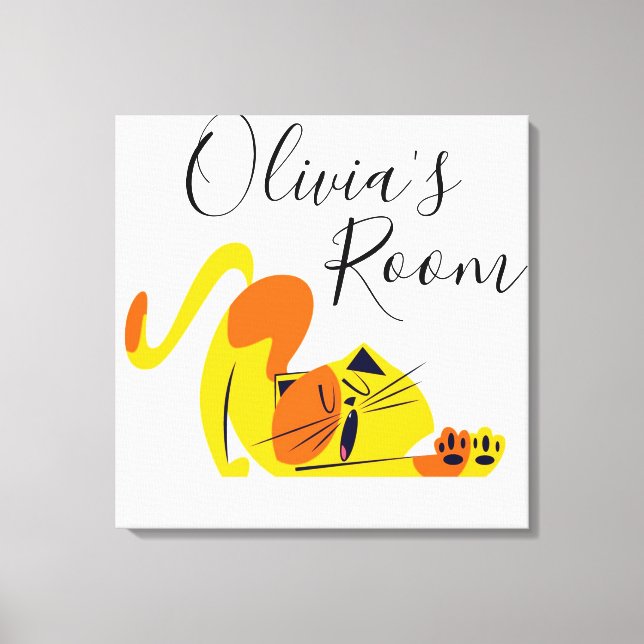 Cat Canvas Print (Front)