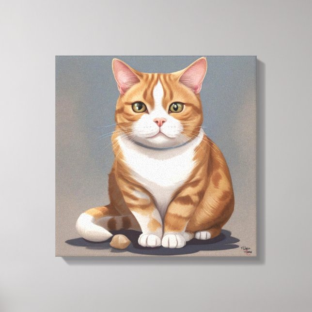Cat Canvas Print (Front)