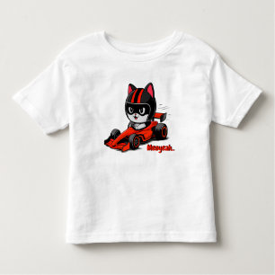 Cat car racing toddler T-Shirt