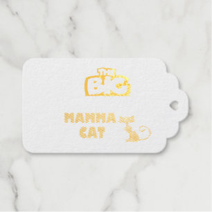 Cat cards black and white design gift tags