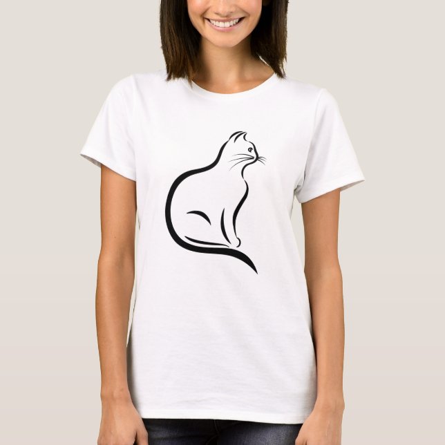 Cat Caricature T-shirt (Front)