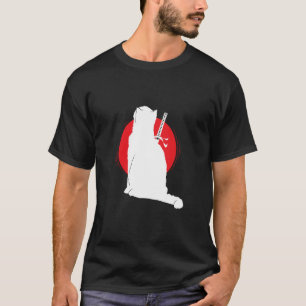 Cat carrying Samurai Sword T-Shirt