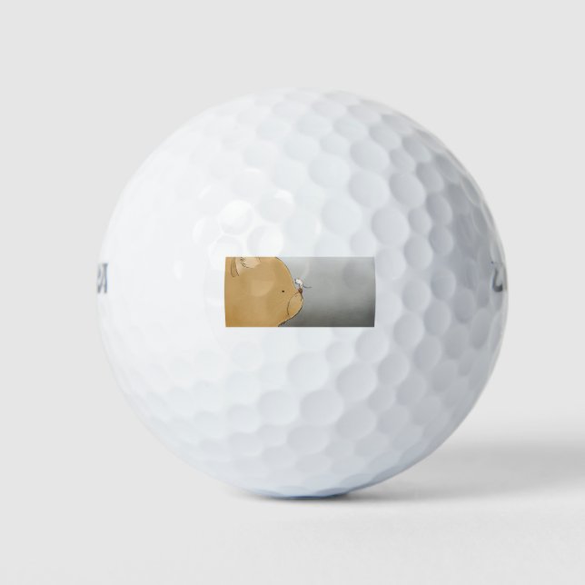 Cat Cat And Mouse Cute Mouse Animal Kitten Feline. Golf Balls (Front)