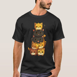 Cat Cat Cute Kitty Pile T-Shirt