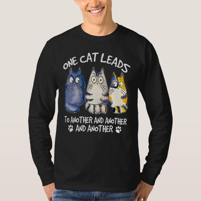 Cat Cat  Kitten Hangover T-Shirt (Front)