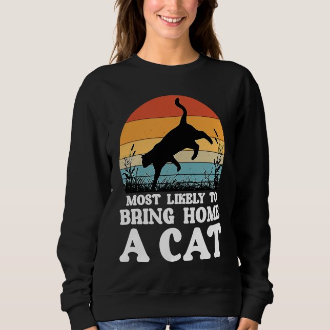 cat cat  kittens hangover  1 sweatshirt (Front)