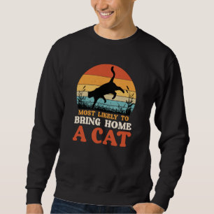 cat cat kittens hangover sweatshirt