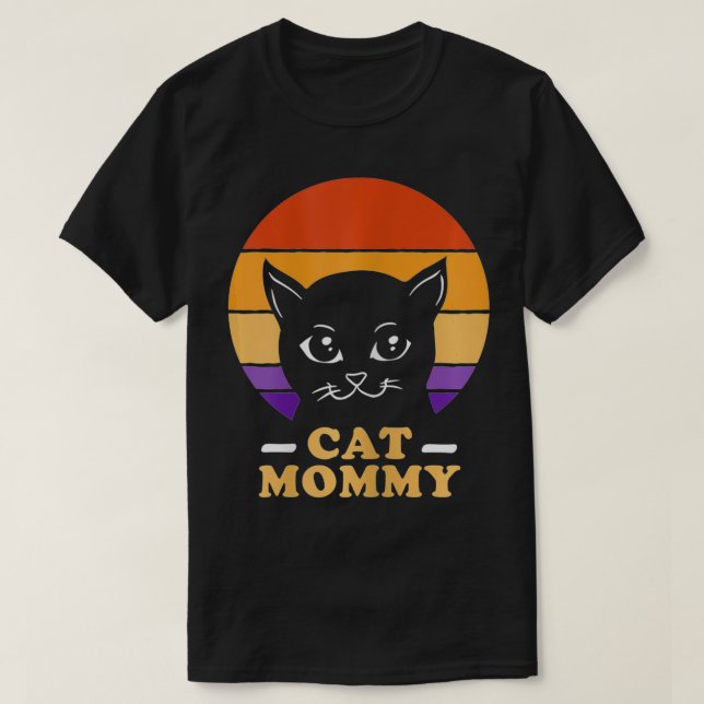 Cat cat mummy kitty love Design  T-Shirt (Design Front)