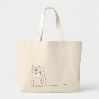 cat cat shops large tote bag