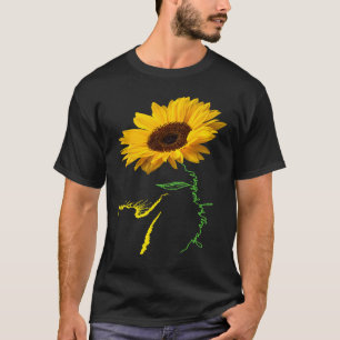 Cat Catch Sunflower You Are My Sunshine Cute Cat T-Shirt