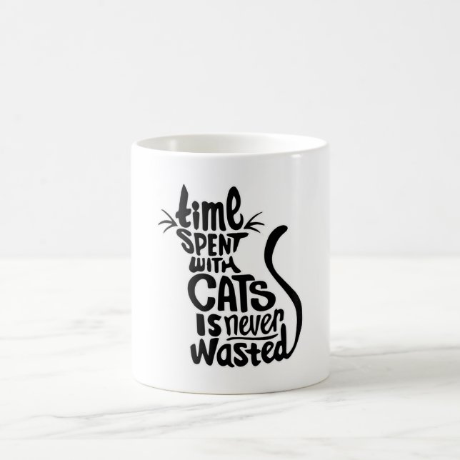Cat Cats Animal Cat Lover Kitten Cute Funny Gift Coffee Mug (Center)