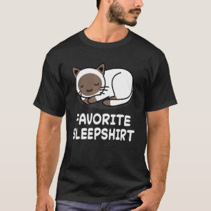 Cat Cats Nap Sleeping Sleep Pajama Pyjamas Nightgo T-Shirt