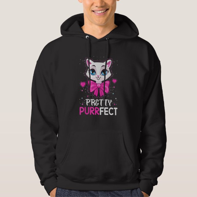 Cat Cats - Pretty Purrfect Cat Hoodie (Front)