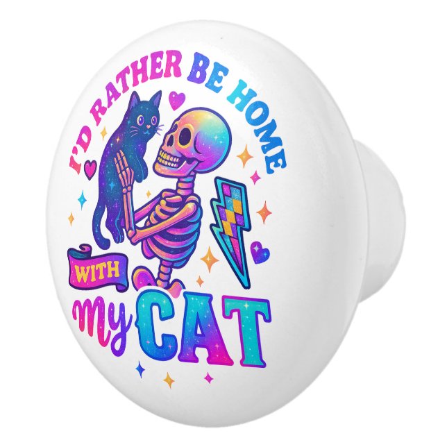 Cat Ceramic Knob (Right)