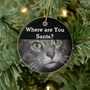 Cat Ceramic Tree Decoration