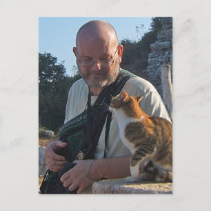 Cat Chat in Ephesus Postcard
