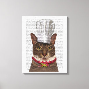 Cat Chef Canvas Print