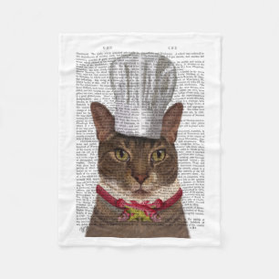 Cat Chef Fleece Blanket