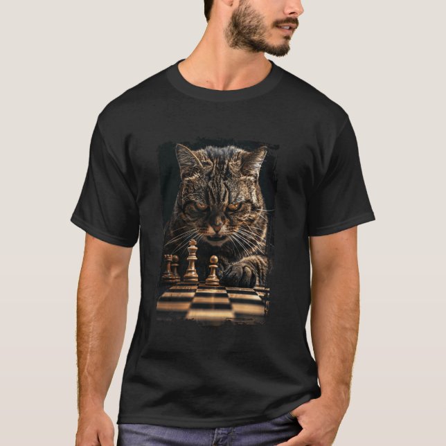 Cat Chess T-Shirt (Front)