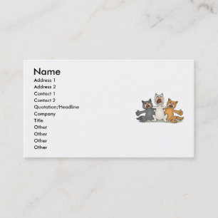 Cat Choir Business Card