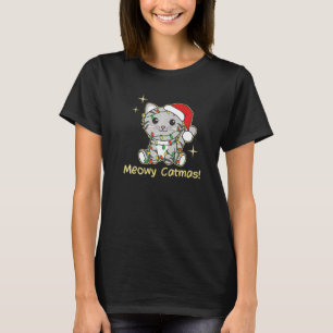 Cat Christmas Animals Cute Cats Meowy Catmas  3 T-Shirt